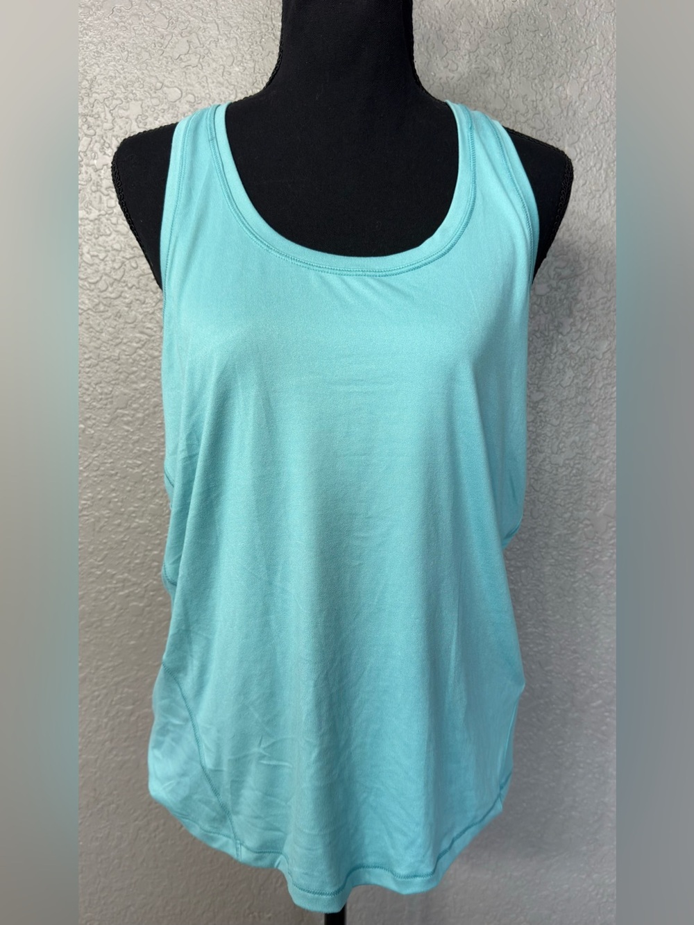 Yogalicious Women’s Sz M Teal Light Blue Yoga Workout Racerback Tank Top